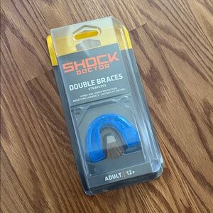 New Shock Doctor Blue Double Braces Mouthguard